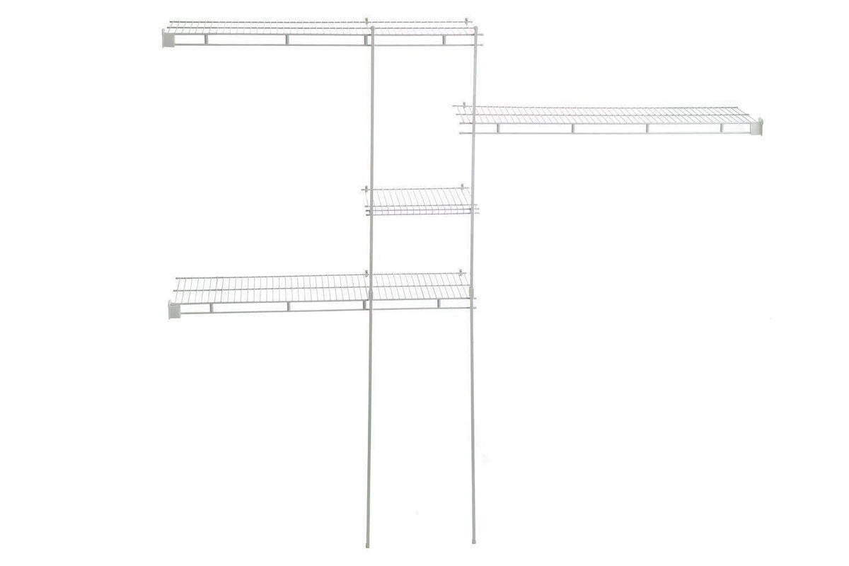 ClosetMaid 1628 White Closet Organizer Kit for Spaces from 5 Ft. to 8 Ft.
