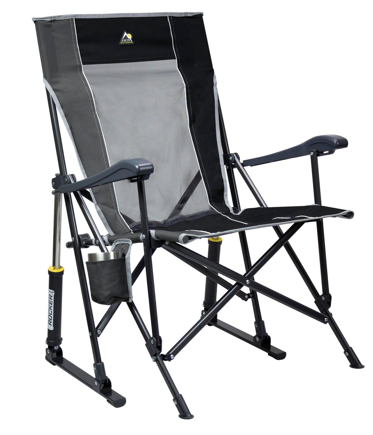 GCI Outdoor Roadtrip Rocker Chair in Black