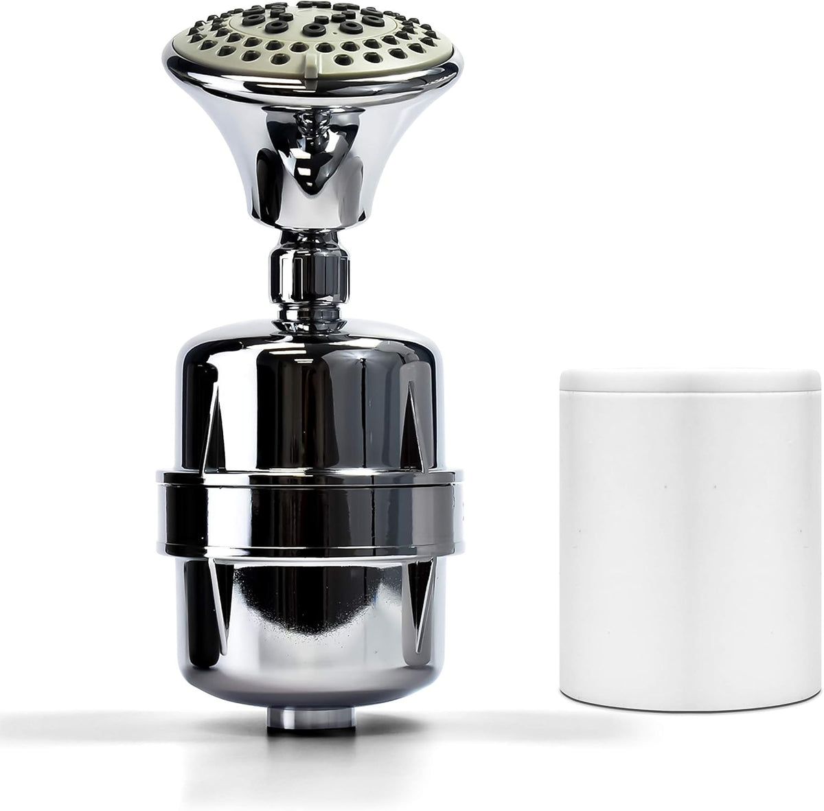 ProOne ProMax Chrome Shower Head with 5-Function Massage Settings, High-Pressure Filtration for Removing Chlorine, Lead, and More
