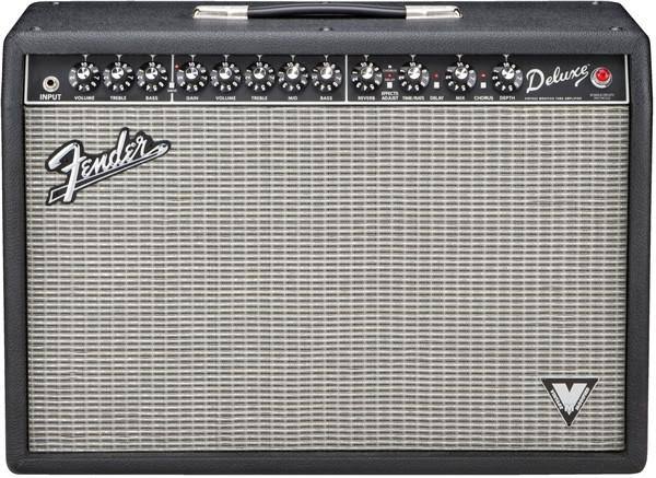 Fender Deluxe VM Guitar Combo Amplifier with Vintage Modified Sound, 2-Channel 40-Watt 1x12x22 Design