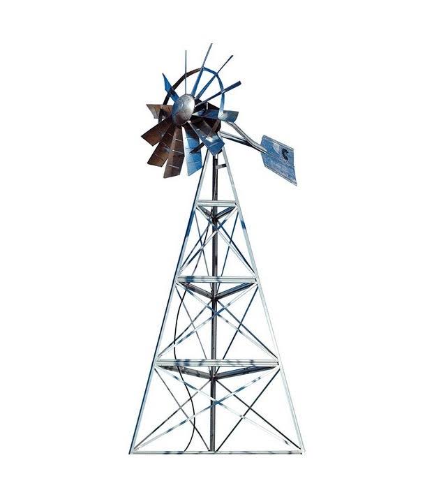 16-Foot Ornamental Windmill for Outdoor Landscapes, Outdoor Water Solutions OMS0015