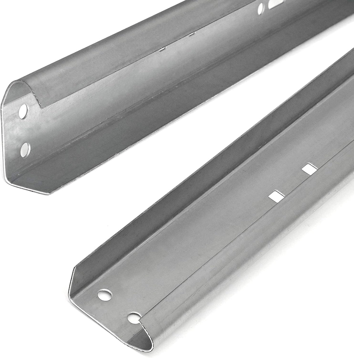 Galvanized Steel Garage Door Vertical Track Replacement Set with Left and Right Rails for 7-Foot Doors and 2-Inch Rollers