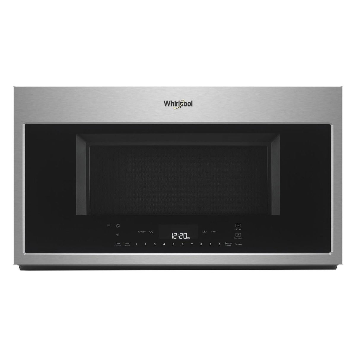 Whirlpool WMH78019HZ 1.9 cu ft Built-In Convection Microwave Hood with 1100W Power, Stainless Steel