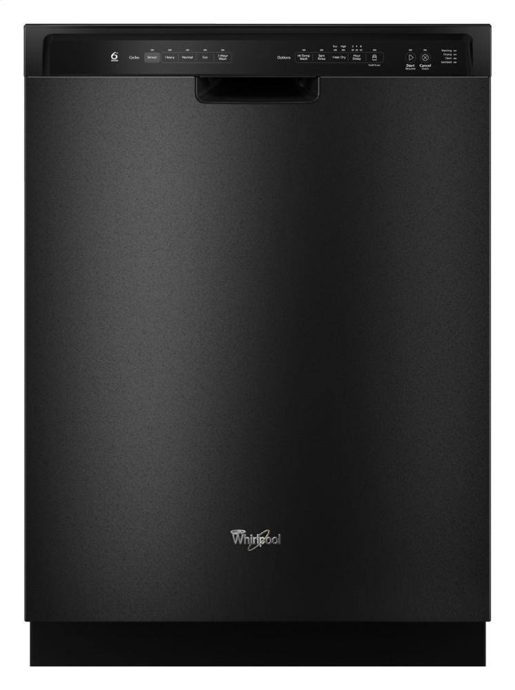 Whirlpool WDF750SAYB Gold Series Dishwasher in Black, 24×22 Full Console Design with Energy Star Certification