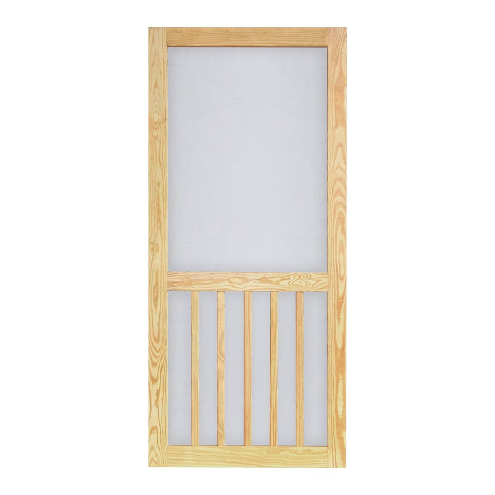 Timber WTIM36PT Wood Screen Door with 5-Bar Design, 36 x 80 in.