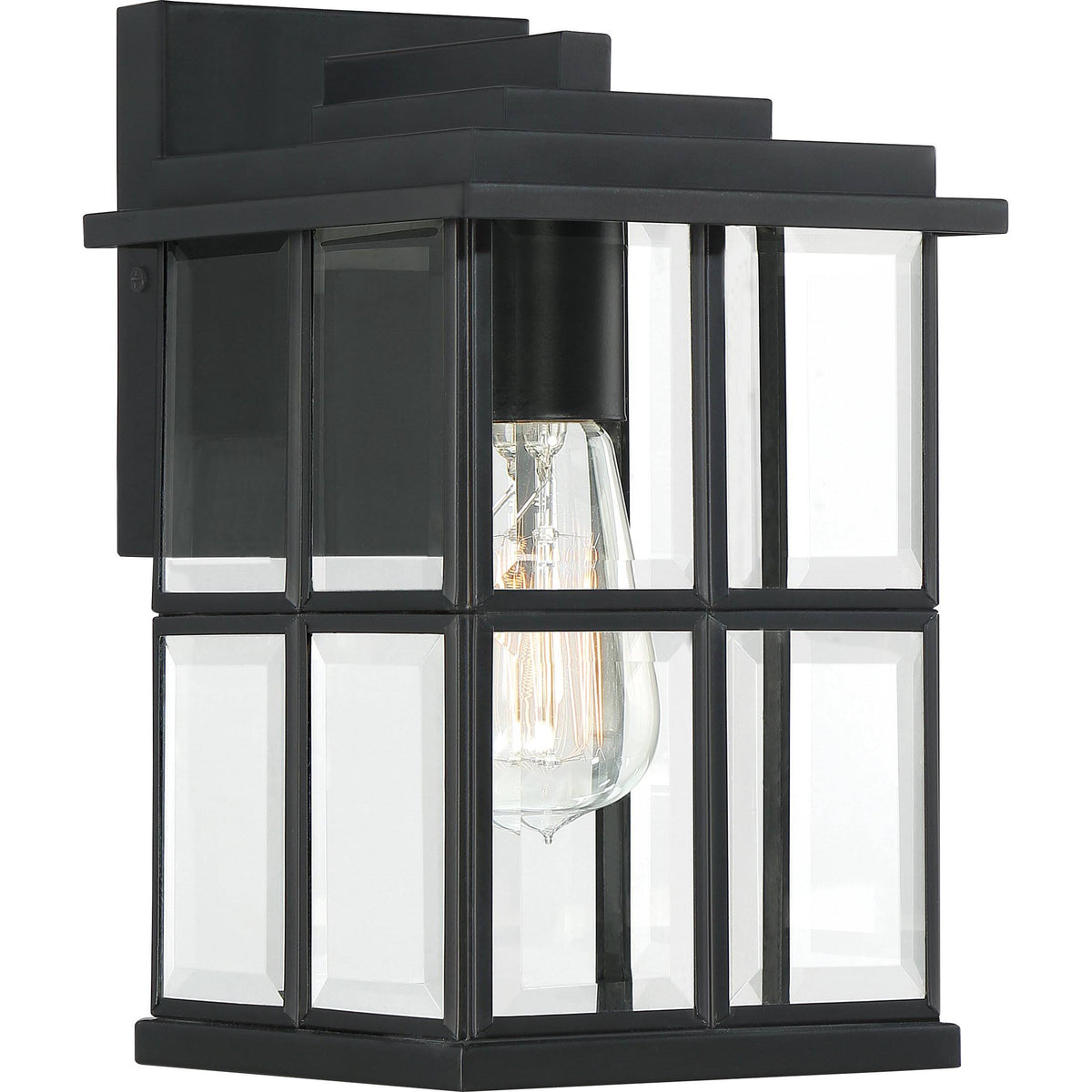 Quoizel Mulligan MGN8406MBK Matte Black Outdoor Wall Lantern with One Light