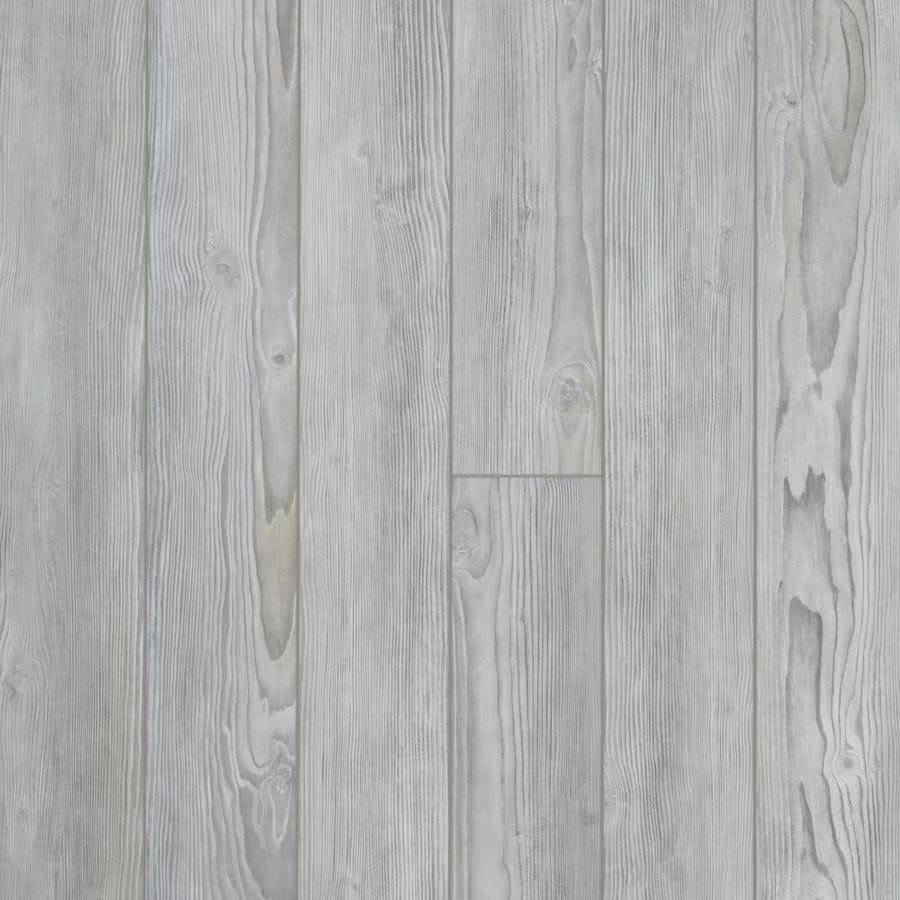 SmartCore Linden Pine Waterproof Luxury Vinyl Flooring, Wide Thick Interlocking Planks, 18.35-sq ft, Gray, LX61700552