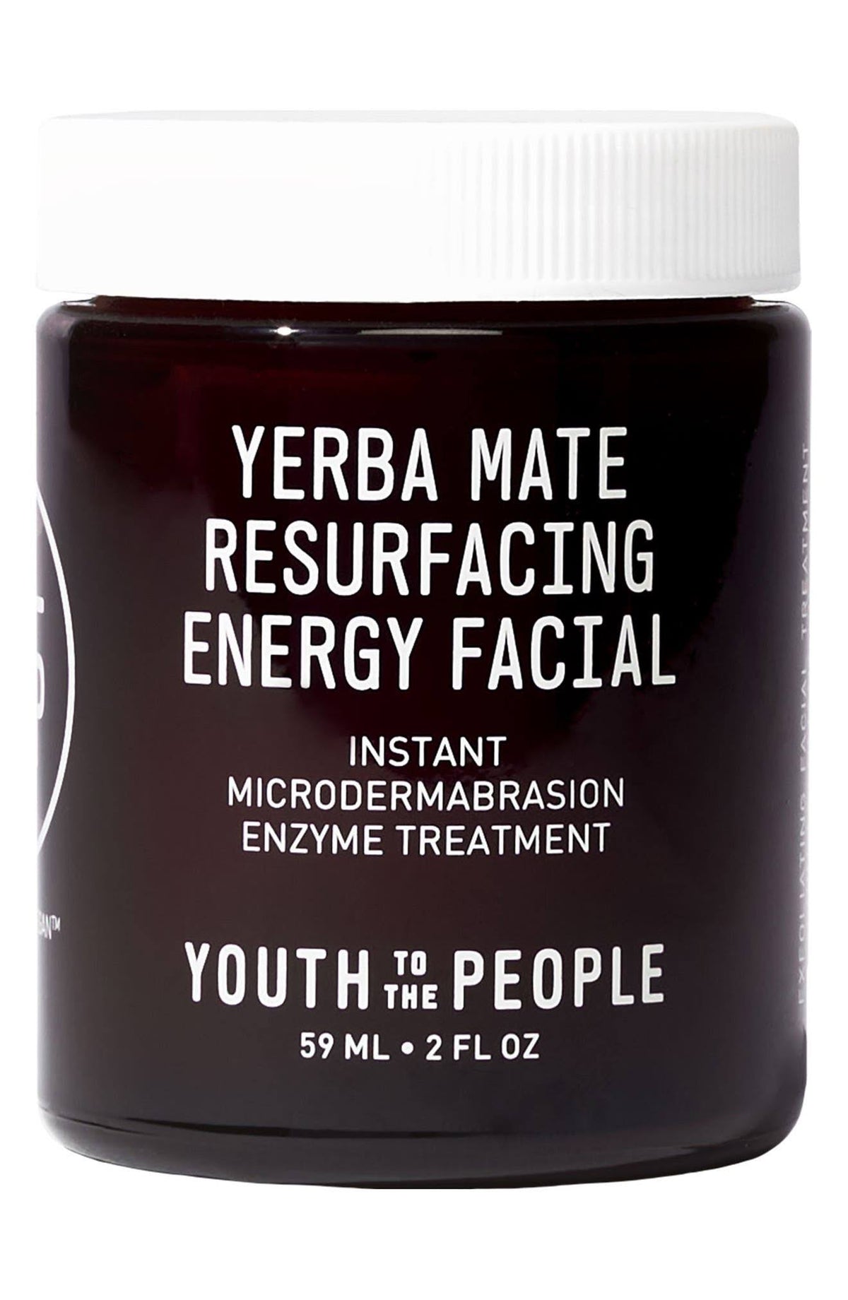 Youth to the People Yerba Mate Energy Facial with Enzymes, Resurfacing and Exfoliating Formula, 59 ml
