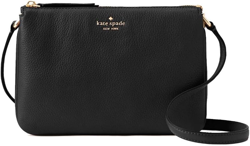Kate Spade New York Triple Gusset Crossbody Bag, Black