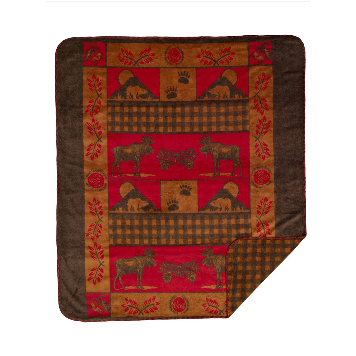 Moose & Bear Throw Blanket from Denali Home