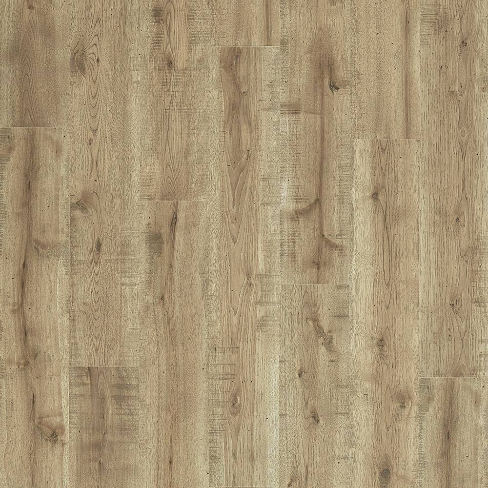 Pergo TimberCraft Herschel Hickory Laminate Flooring with WetProtect, 7.48-in W x 47.24-in L Waterproof Embossed Wood Planks, 19.63-s