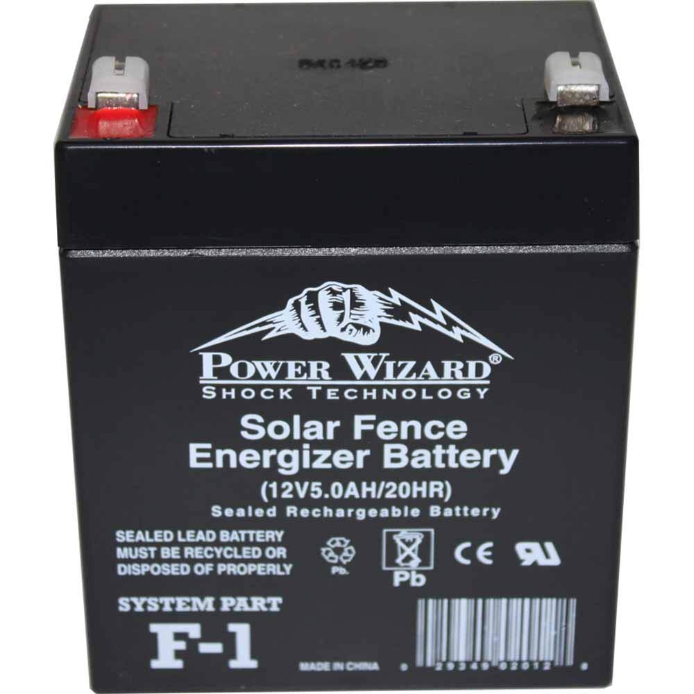 AgraTronix F-1 Rechargeable 12V Solar Fence Replacement Battery for Fence Energizers