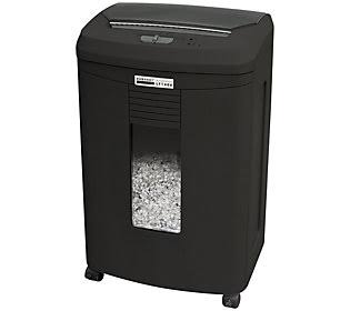 Embassy 12-Sheet Microcut Paper Shredder with 140-Sheet Automatic Feed, Black