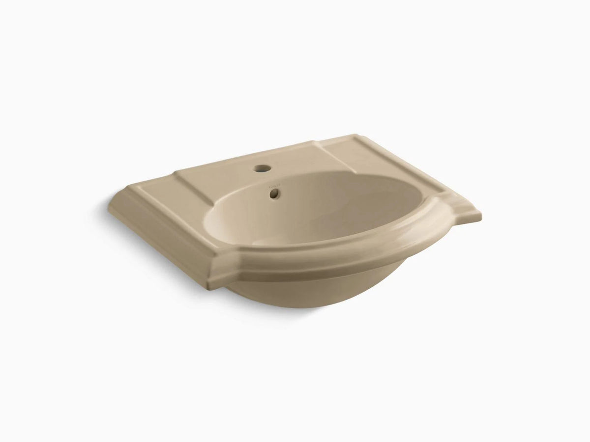 KOHLER Devonshire K-2287-1-33 Bathroom Sink in Mexican Sand with Single Faucet Hole