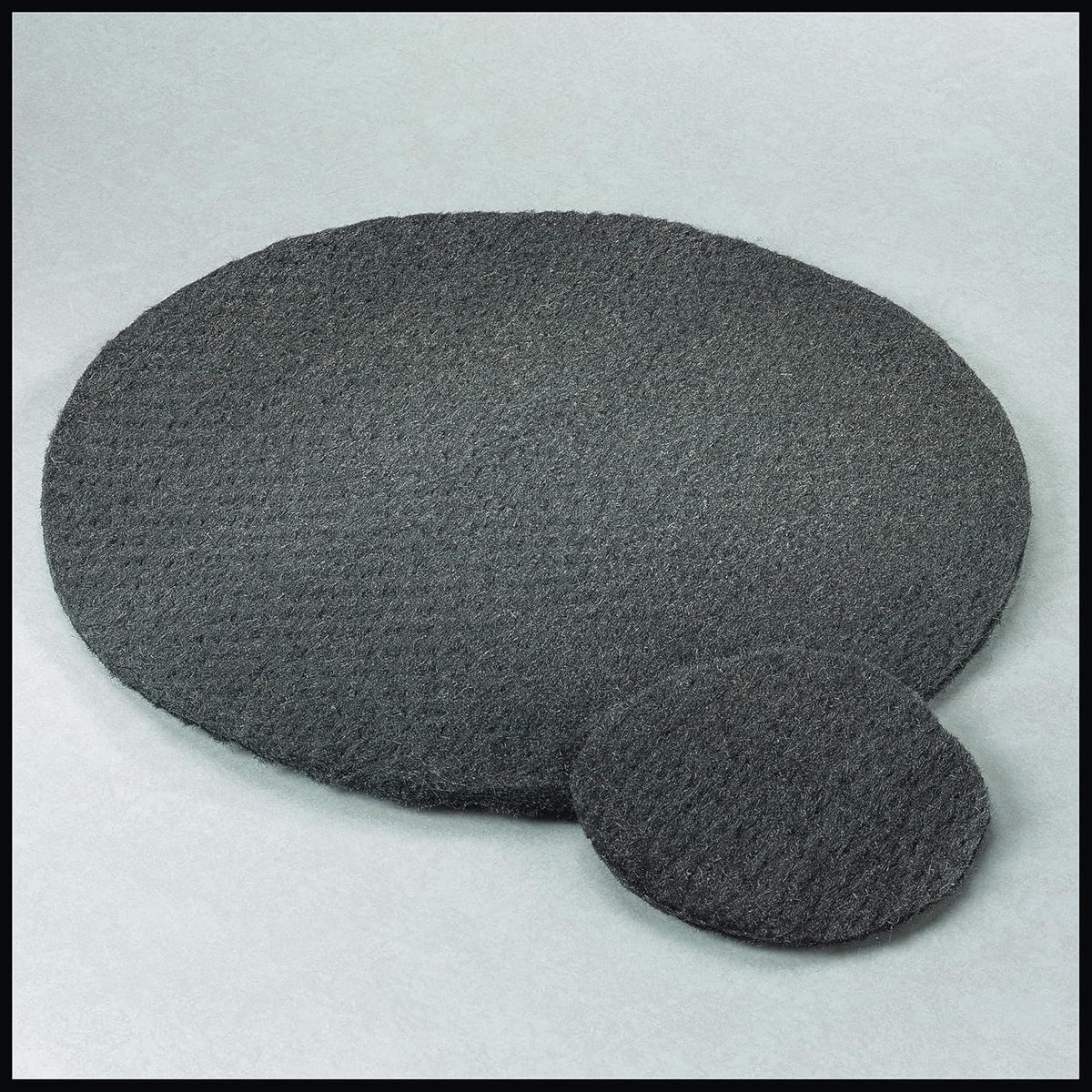 STONE-GLO 19-Inch Steel Wool Floor Polishing Pads, Grade 1, 12-Pack, Built for Durable Cleaning and Finishing; Available in Grades 000, 00, 0, 1, 2 and 3