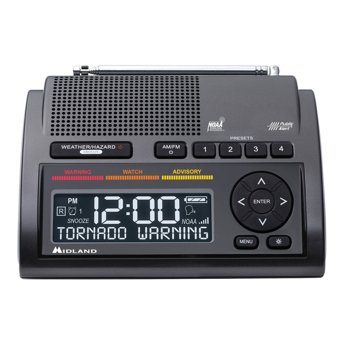 Midland WR400 Deluxe NOAA Weather Radio for Emergency Alerts and Forecast Updates