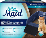 LitterMaid Self-Cleaning Litter Box for Single Cats, Blue