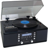 Teac LP-R550USB Walnut Audio System with CD Recorder, Cassette Deck and Turntable