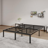 14-Inch Full Platform Bed Frame, Heavy-Duty Metal Mattress Foundation with Underbed Storage, No Box Spring Required, Easy Assembly and Noise-Free Support