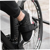 Black Bike Pedal Straps with Toe Clips, 2Pcs Cycling Foot Straps for Kids and Fixed-Gear Bikes