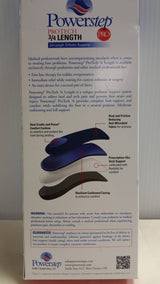 PowerStep Protech Orthotic Insoles with 3/4 Length Design