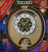 SEIKO Swarovski Melody in Motion Wall Clock, 2019 Edition, Model QXM382BRH