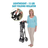 Able Life Space Saver Rollator in Cobalt Blue, Each