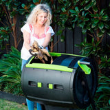 65-Gallon Compost Tumbler with Integrated Cart