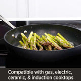 All-Clad HA1 4-Quart Saute Pan, Hard Anodized Nonstick Cookware, Dishwasher Safe, PFOA Free, Black, E7853364