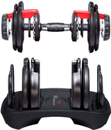 Bowflex SelectTech 552 Adjustable Dumbbell Set for Customizable Strength Training