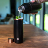 Marble-Finish Stainless Steel Cocktail Shaker