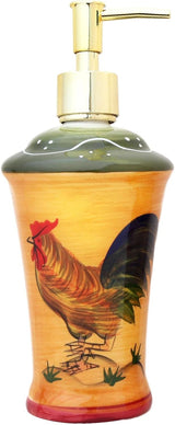 Tuscan Sunshine Country Rooster Hand-Painted Canister Set