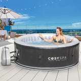 COSYSPA Inflatable Outdoor Bubble Hot Tub for 2-6 People, Quick Heating Spa with 2022 Model Design, 6-Person Hot Tub Only