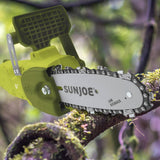 Sun Joe 8-Inch 8.0 Amp Convertible Pole Chain Saw, 2-in-1 Design, Green, Swj806e