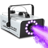 1500W Outdoor Fog Machine with 20000CFM Output, 2L Tank, LED Lighting, 13 Colors, 4 Light Modes and Dual Wireless Remotes