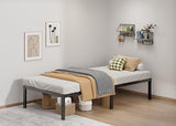 14-Inch Full Platform Bed Frame, Heavy-Duty Metal Mattress Foundation with Underbed Storage, No Box Spring Required, Easy Assembly and Noise-Free Support
