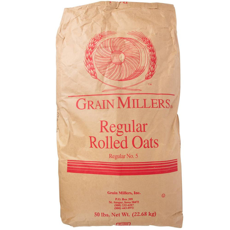 Regular Rolled Oats from Grain Millers, 50 lb Bag