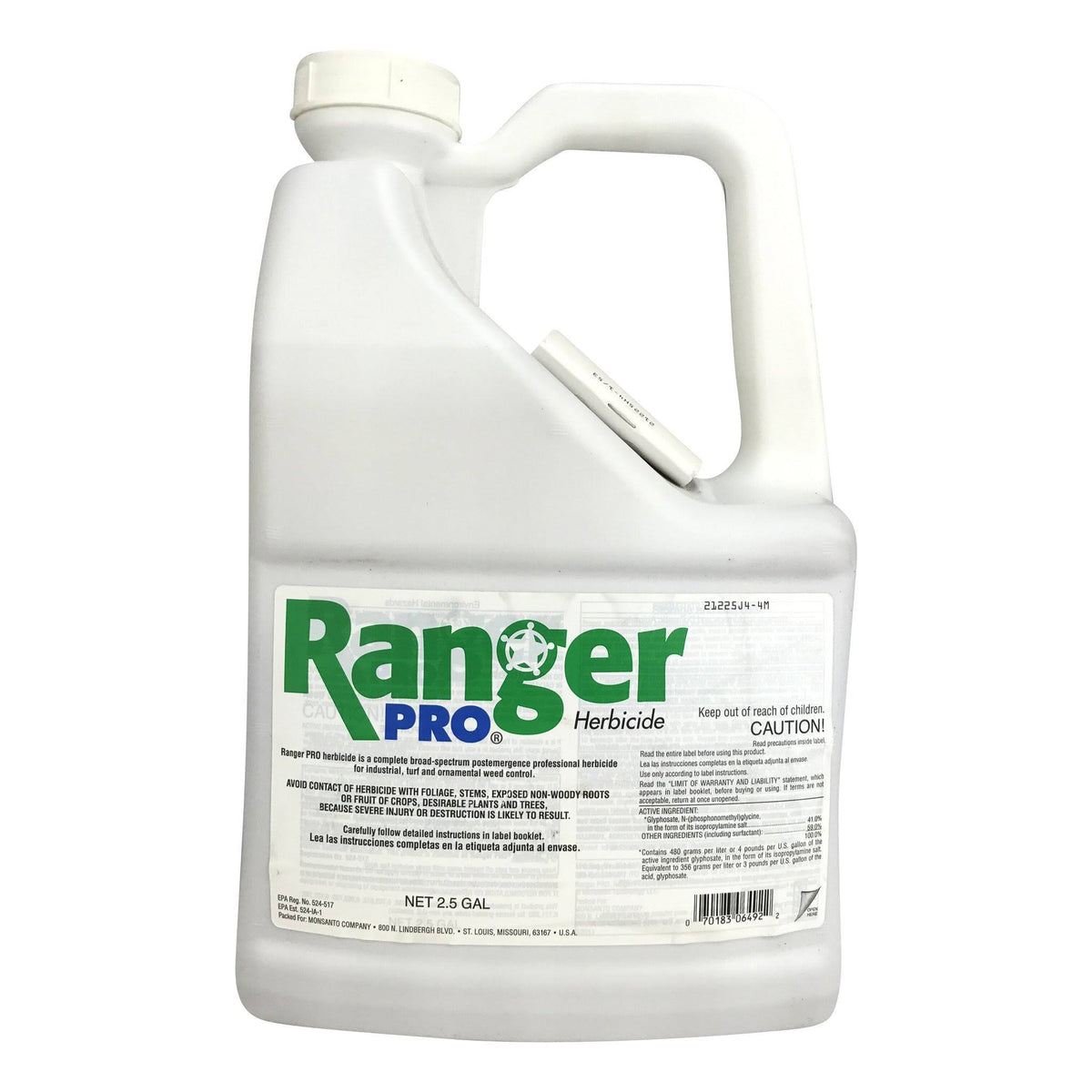 Ranger Pro 41% Glyphosate Herbicide with Surfactant by Monsanto, 5 Gal Jug