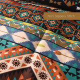 Bohemian Tribal Southwestern Queen Comforter Set with Deep-Pocket Bedding and Bed Skirt, 8-Piece Set Including Down Comforter, 4 Pillow Cases, Flat Sheet, Fitted Sheet and Bed Skirt