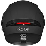ILM Model 902 Modular Motorcycle Helmet with Flip-Up Full-Face Design, Dual Visors, DOT Certification, and 6 Colors
