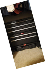Keter Modular Tool Storage Chest with 5 Drawers, Black Plastic Resin
