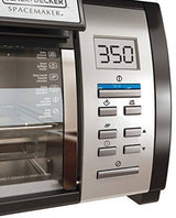 BLACK+DECKER SpaceMaker Digital Toaster Oven with Stainless Steel and Black Finish, Silver, TROS1000