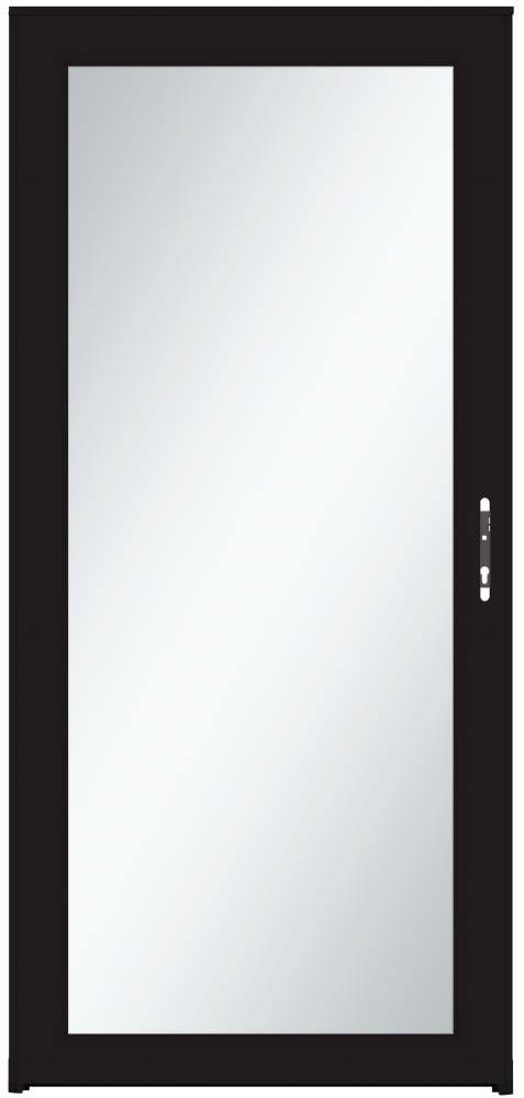 Larson Signature Classic Full-View Aluminum Storm Door, Black, 36 in × 81 in, Model 14904052