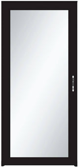 Larson Signature Classic Full-View Aluminum Storm Door, Black, 36 in × 81 in, Model 14904052