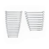24-Piece Long Pattern Combination Wrench Set with SAE and Metric Sizes