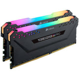 Corsair Vengeance RGB Pro Desktop Memory, 32GB (2x16GB) DDR4 2666 C16, Black