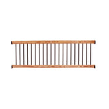 DeckoRail 8 ft. Deck Railing Kit, Aluminum with Cedar-Tone Southern Yellow Pine, 298648