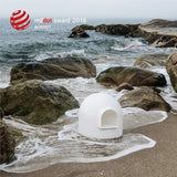 pidan Igloo Dome Cat Litter Box Furniture with Extra-Large Interior, Dog-Proof Design and Modern Minimalist Dot Styling