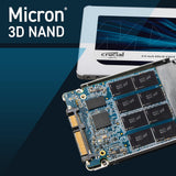 Crucial MX500 1TB Internal SSD with 3D NAND, 2.5-Inch SATA Interface, Up to 560MB/s, CT1000MX500SSD1(Z)
