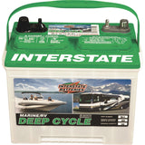 Interstate Marine/RV Deep Cycle Battery, Group Size 27M, 12 Volt Sealed Lead Acid